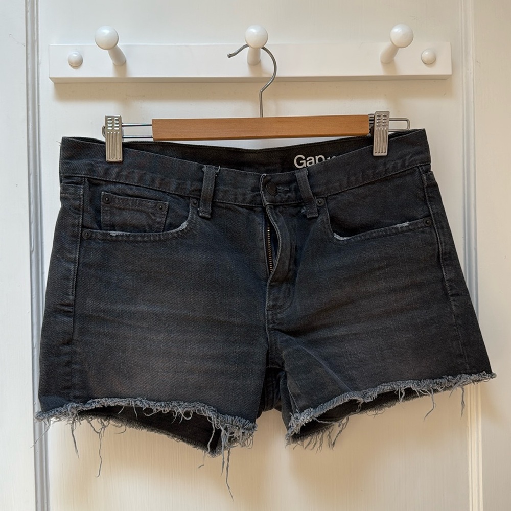 Gap 1969 faded black cutoffs